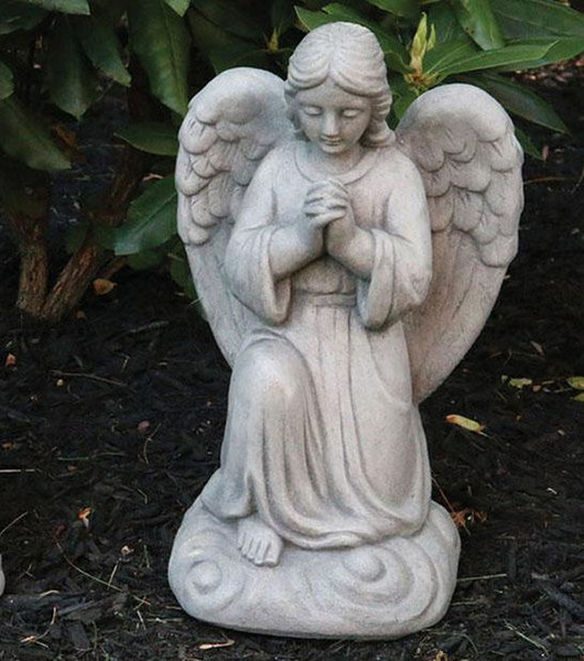 Ava Kneeling Angel Praying Statue Garden Sculpture Cement Inspirational